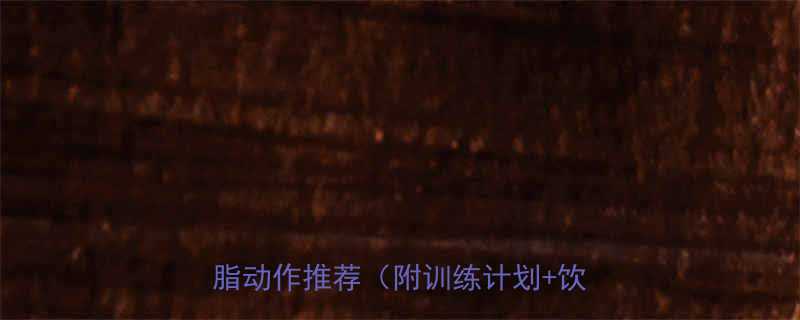 30天科学减脂指南健身馆高效燃脂动作推荐附训练计划饮食方案-第1张图片-ZBLOG