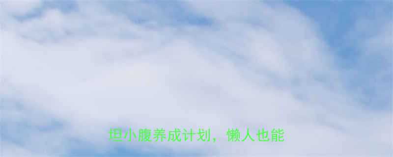 30天高效减肚子的居家运动指南平坦小腹养成计划懒人也能轻松跟练-第1张图片-ZBLOG