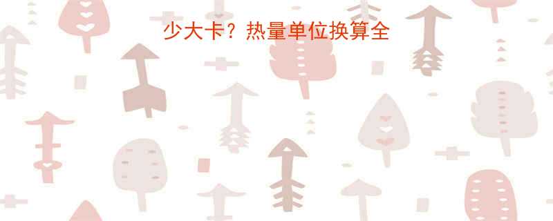 363千卡等于多少大卡热量单位换算全攻略与科学计算指南-第1张图片-ZBLOG
