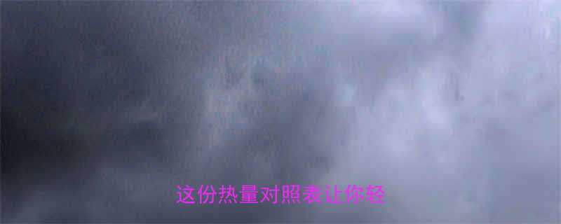 391大卡食物吃多少合适这份热量对照表让你轻松控卡-第3张图片-ZBLOG