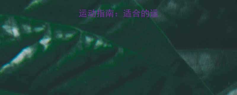 A型血人群科学运动指南适合的运动类型及健康建议-第1张图片-ZBLOG