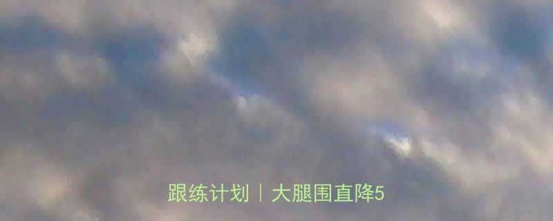 30天瘦大腿运动居家跟练跟练计划大腿围直降5cm-第1张图片-ZBLOG