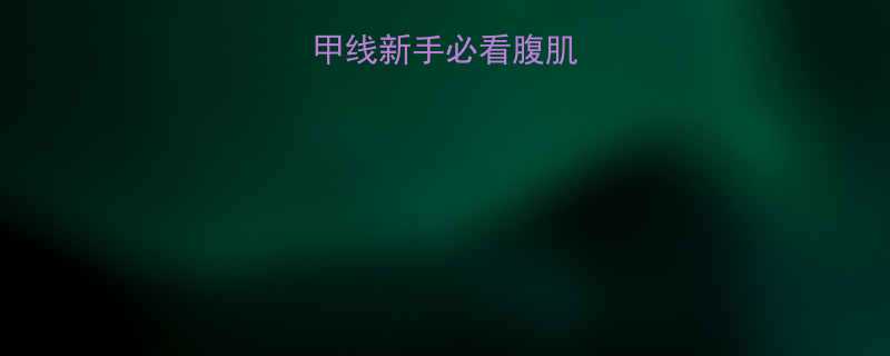 7天打造马甲线新手必看腹肌训练全攻略-第1张图片-ZBLOG