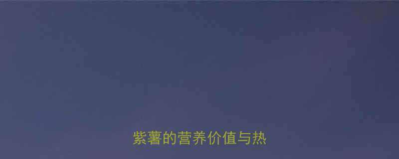 一个紫薯的热量是多少？紫薯的营养价值与热量真相-第2张图片-ZBLOG