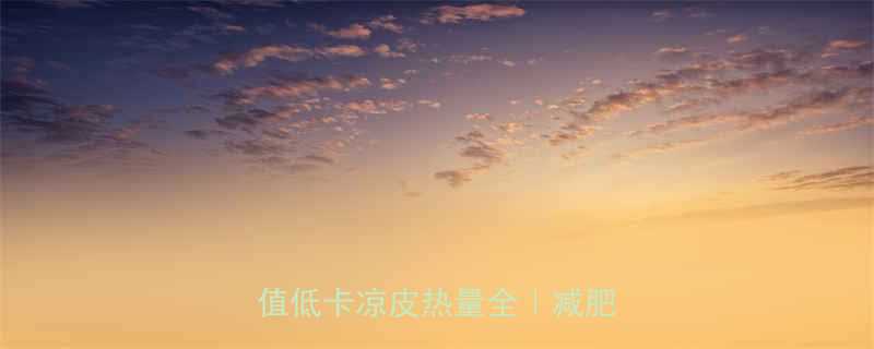 一碗凉皮多少碗米饭高颜值低卡凉皮热量全减肥必看-第1张图片-ZBLOG