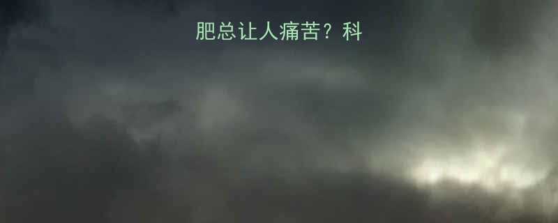 为什么传统减肥总让人痛苦科学数据揭示真相-第1张图片-ZBLOG