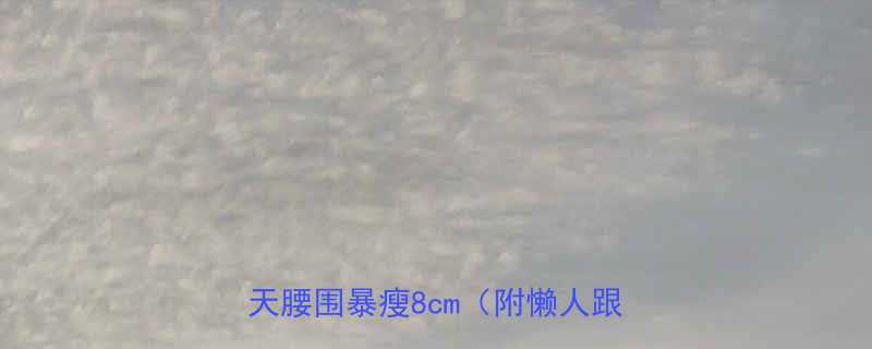 亲测有效10个科学瘦身技巧28天腰围暴瘦8cm附懒人跟练计划-第2张图片-ZBLOG