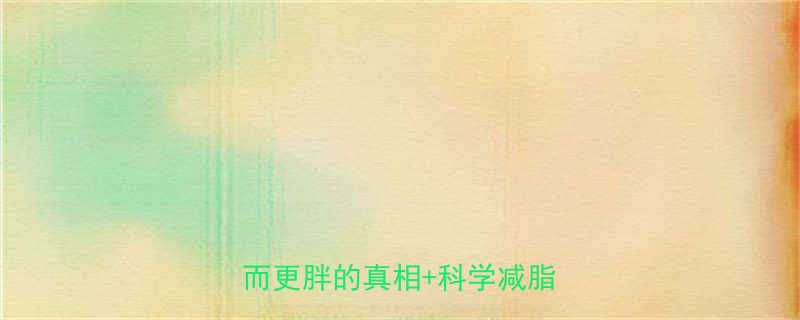 体脂高怎么破减肥后健身反而更胖的真相科学减脂指南-第1张图片-ZBLOG