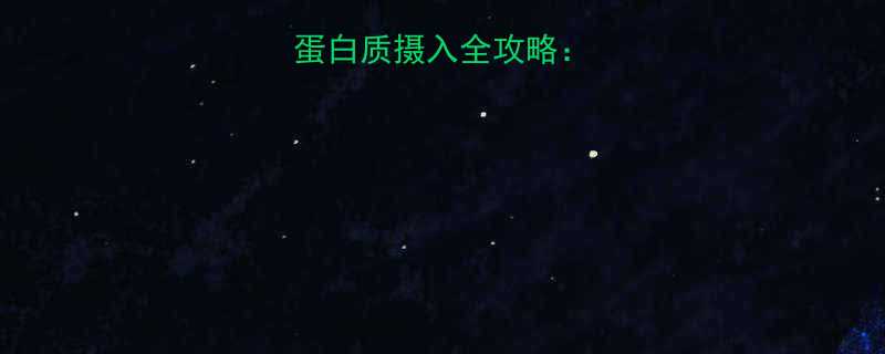 健身增肌必看蛋白质摄入全攻略科学搭配与时间表-第2张图片-ZBLOG