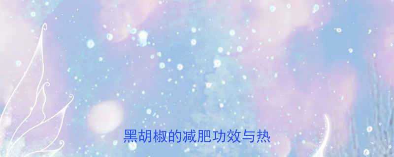 健身黑胡椒热量高吗科学黑胡椒的减肥功效与热量真相-第2张图片-ZBLOG