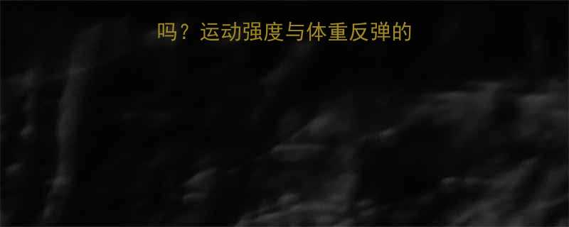剧烈健身减肥会反弹吗运动强度与体重反弹的关联及科学应对策略-第3张图片-ZBLOG