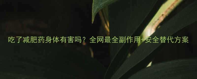 吃了减肥药身体有害吗全网最全副作用安全替代方案-第2张图片-ZBLOG