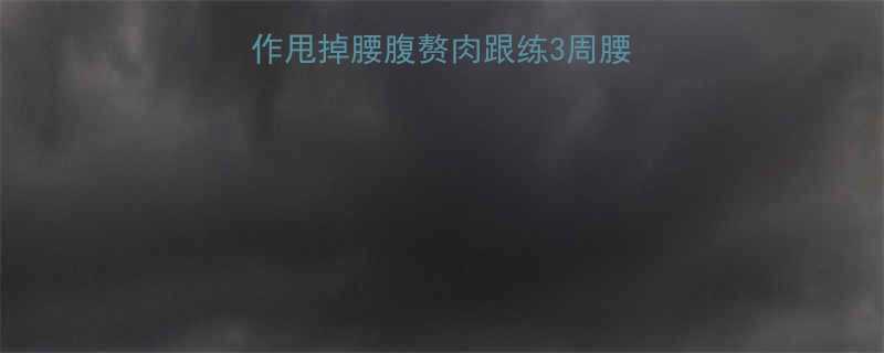在家跟练5个动作甩掉腰腹赘肉跟练3周腰围小2圈平腹秘籍-第1张图片-ZBLOG
