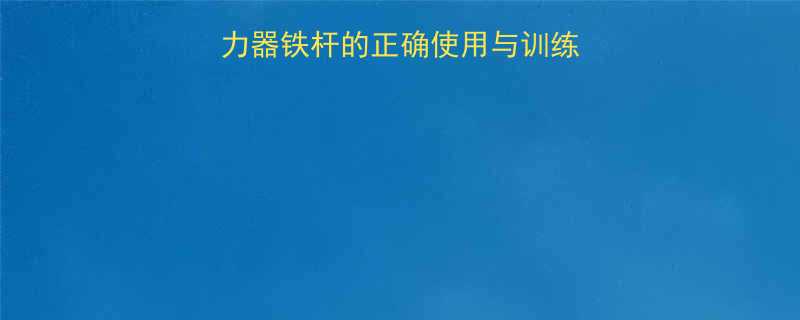 居家健身必备拉力器铁杆的正确使用与训练方法附详细教程-第2张图片-ZBLOG