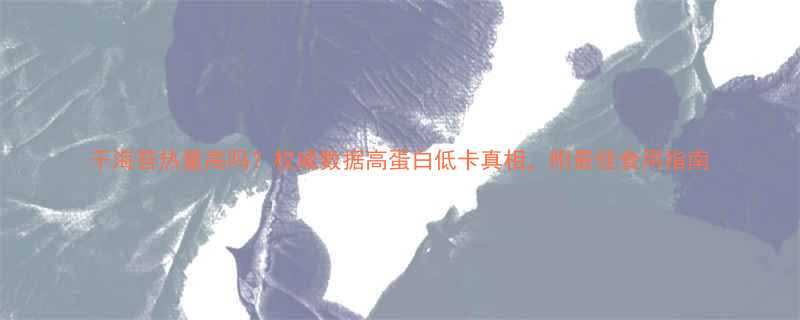 干海苔热量高吗权威数据高蛋白低卡真相附最佳食用指南-第2张图片-ZBLOG