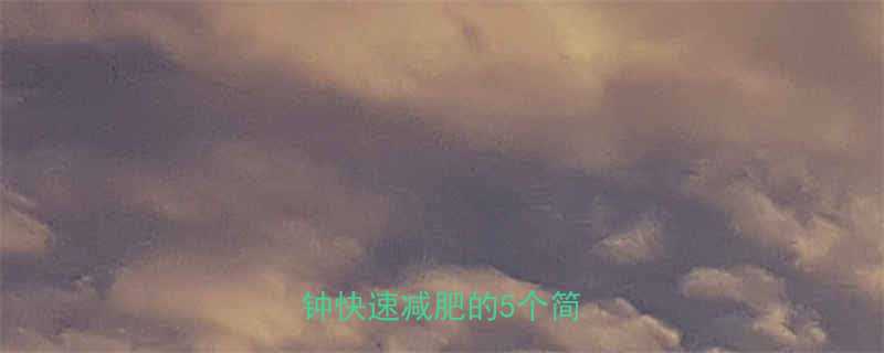 最新亲测有效每天20分钟快速减肥的5个简单方法-第1张图片-ZBLOG