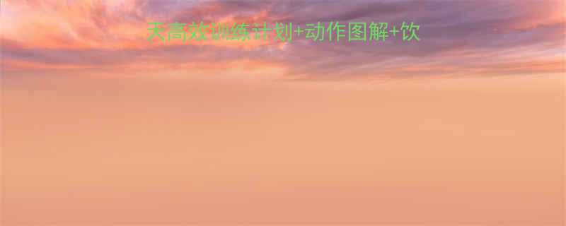 30天高效训练计划+动作图解+饮食搭配（附核心训练指南）-第3张图片-ZBLOG