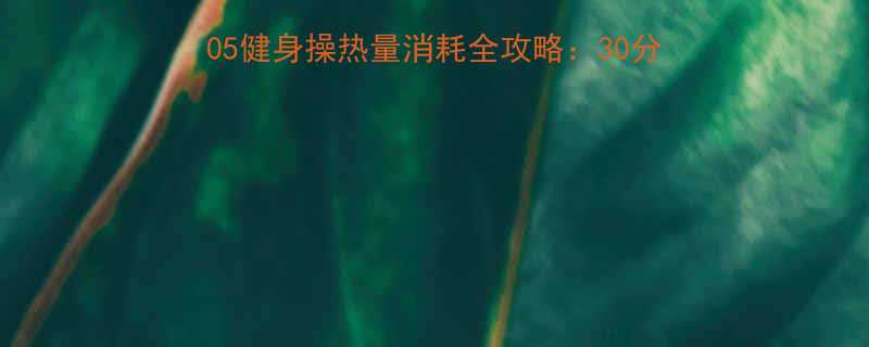 科学PumpItUp2005健身操热量消耗全攻略：30分钟燃脂效果实测与训练指南-第1张图片-ZBLOG
