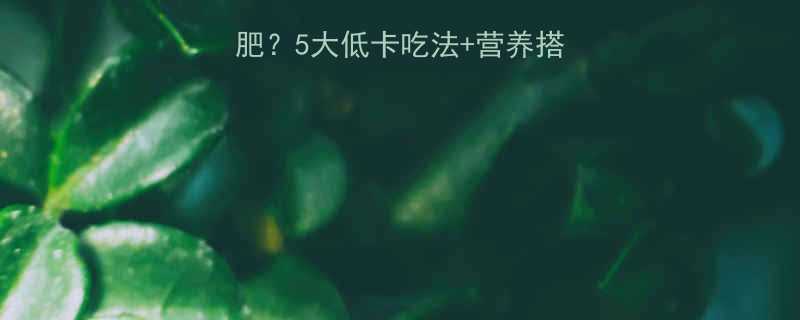 糙米热量高怎么减肥5大低卡吃法营养搭配轻松瘦出小蛮腰-第1张图片-ZBLOG