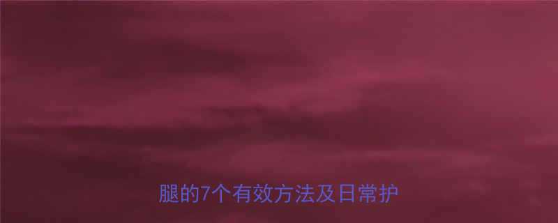 肌肉腿变细全攻略科学去除肌肉腿的7个有效方法及日常护理指南-第1张图片-ZBLOG