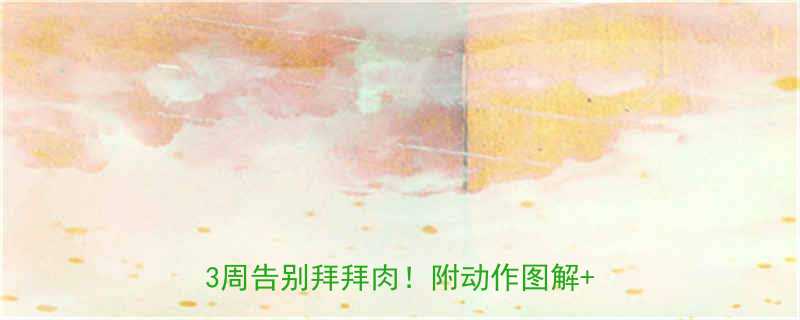 蝴蝶袖克星居家瘦手臂全攻略懒人也能3周告别拜拜肉附动作图解饮食方案-第1张图片-ZBLOG