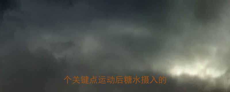 运动后喝糖水是加分还是减分3个关键点运动后糖水摄入的科学指南-第1张图片-ZBLOG