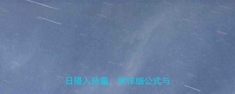 食物热量表计算表：如何科学计算每日摄入热量，附详细公式与食物示例-第1张图片-ZBLOG