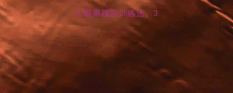 高效减脂必练5个最累腹肌训练法30天打造完美人鱼线-第1张图片-ZBLOG