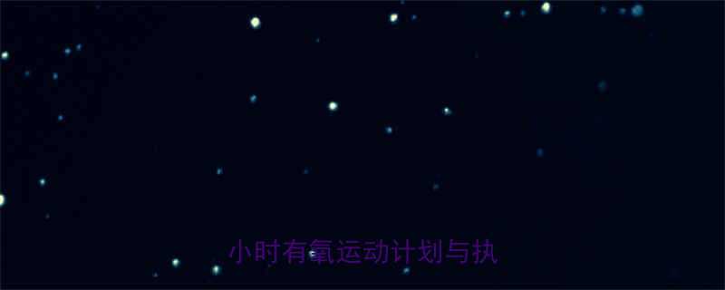 高效燃脂指南科学安排2小时有氧运动计划与执行要点-第1张图片-ZBLOG