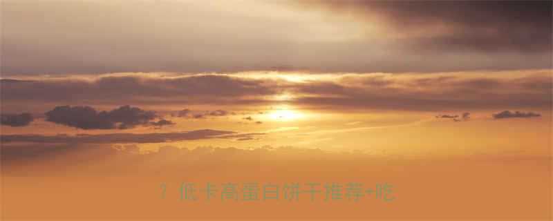 饼干热量表你真的看懂了吗低卡高蛋白饼干推荐吃法指南-第1张图片-ZBLOG