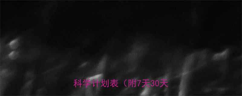 健身小白必看手把手教你制定科学计划表附7天30天模板-第1张图片-ZBLOG