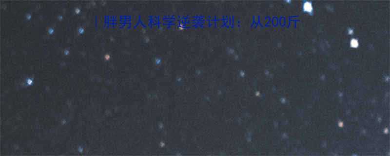 28天大基数减脂指南胖男人科学逆袭计划从200斤到130斤的亲测有效方法-第1张图片-ZBLOG