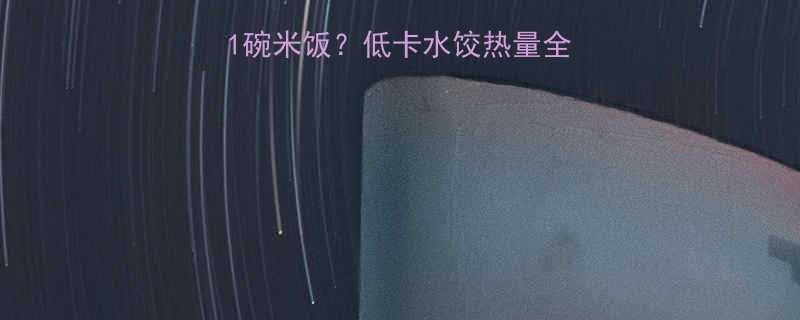 9个猪肉水饺1碗米饭低卡水饺热量全减肥期也能吃-第1张图片-ZBLOG