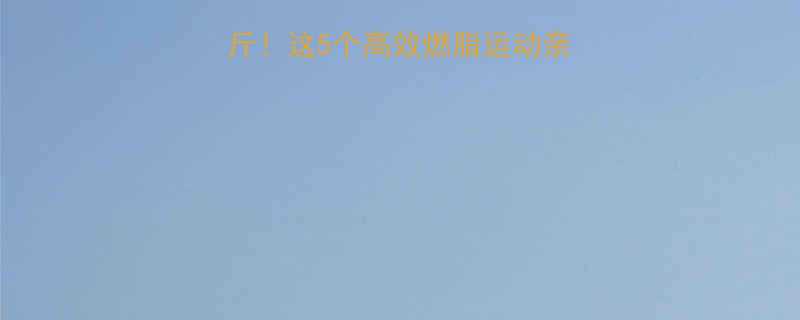 一个月减脂15斤这5个高效燃脂运动亲测有效附详细教程-第1张图片-ZBLOG