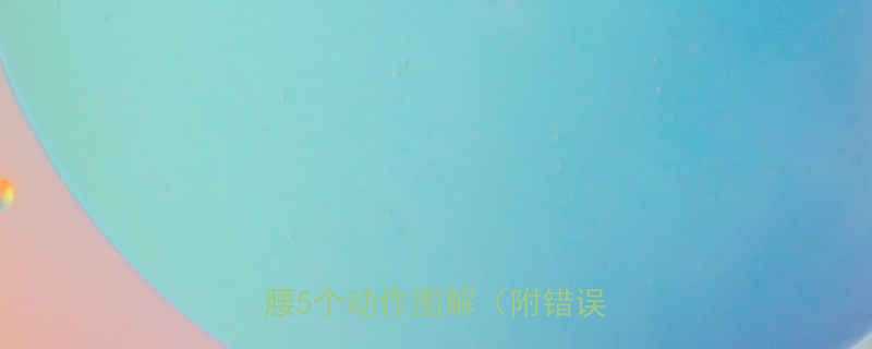 腹外斜肌锻炼方法在家瘦侧腰5个动作图解附错误示范-第1张图片-ZBLOG